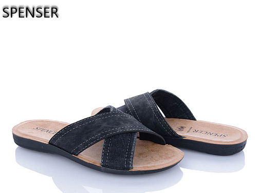 Шлепанцы Spencer 3556 сірий в магазине Фонтан Обуви