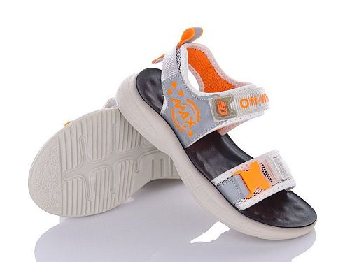 Босоножки Angel PL14-A10 grey-orange в магазине Фонтан Обуви