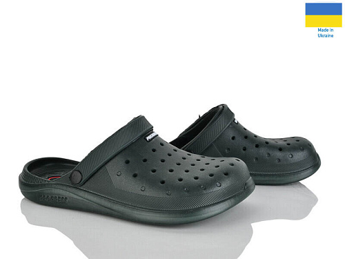 Кроксы Rai Shoes E232 хакі в магазине Фонтан Обуви