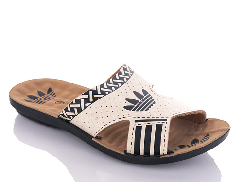 Шлепанцы Gurkem Adik beige-black (30-35) в магазине Фонтан Обуви