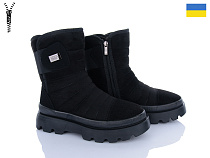 Ботинки Львов База Progress 5401-1 хутро чорний в магазине Фонтан Обуви