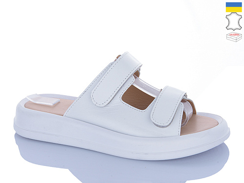 Шлепанцы Sali 248 білий к біл-п. в магазине Фонтан Обуви