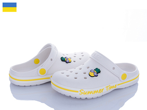 Кроксы Roks Dago 328 білий в магазине Фонтан Обуви