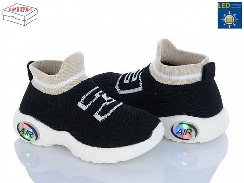 Кроссовки Bimiqi W967 black LED в магазине Фонтан Обуви