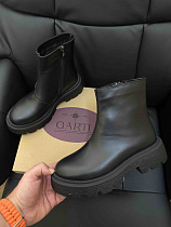 Ботинки Garti 6725 чорна шкіра байка в магазине Фонтан Обуви