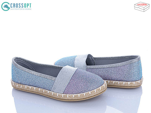 Слипоны Crossopt DD457 grey в магазине Фонтан Обуви