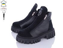 Ботинки Мрія 255 чорний комбин в магазине Фонтан Обуви
