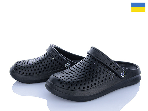 Кроксы Inblu 504 чорний в магазине Фонтан Обуви