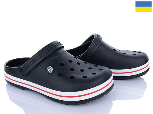 Кроксы Dago Прогрес M224 чорний в магазине Фонтан Обуви