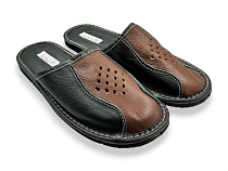 Тапочки Rai Shoes Капці 2 чол.чор-коричневий в магазине Фонтан Обуви