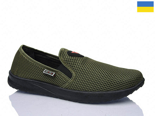Слипоны Demur 6-144 хакі в магазине Фонтан Обуви
