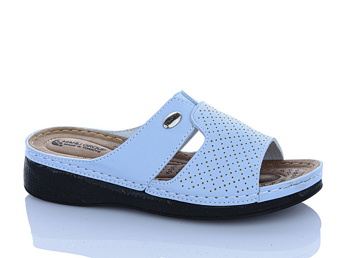 Шлепанцы Sali One 209-04 блакитний в магазине Фонтан Обуви