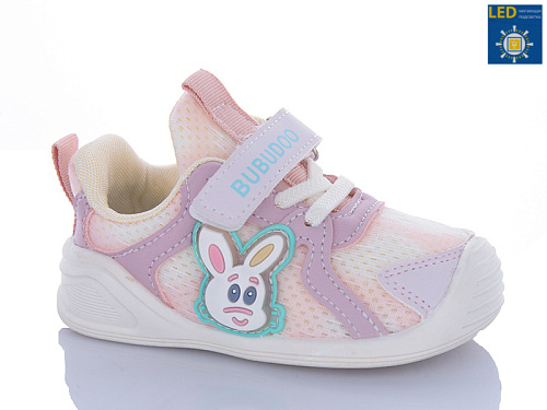 Кроссовки Comfort-Baby 802-1 рожевий LED (16-20) в магазине Фонтан Обуви