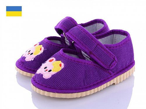 Тапочки Берегиня Глазки фиолетовый в магазине Фонтан Обуви
