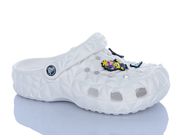Кроксы Violeta 8-506 white в магазине Фонтан Обуви