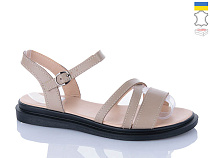 Босоножки Sali 1103-1 бежевий чор-п. в магазине Фонтан Обуви