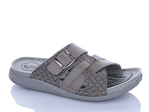Шлепанцы Oskar 01-18 сірий в магазине Фонтан Обуви