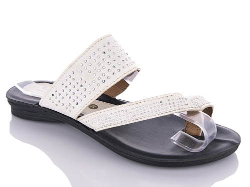 Шлепанцы Gurkem Linda white в магазине Фонтан Обуви