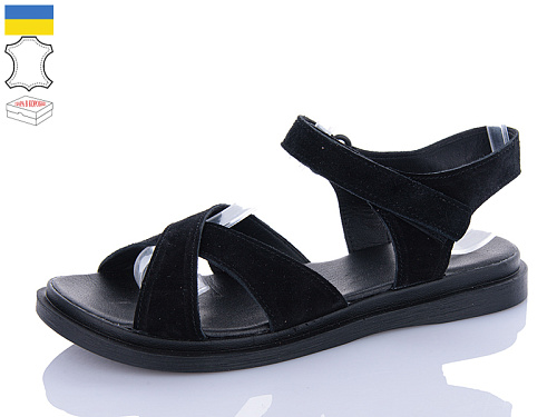 Босоножки Sali 65 чорний з чор-п.батал в магазине Фонтан Обуви