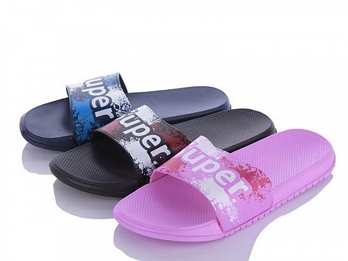 Шлепанцы No Brand 9366B super mix в магазине Фонтан Обуви