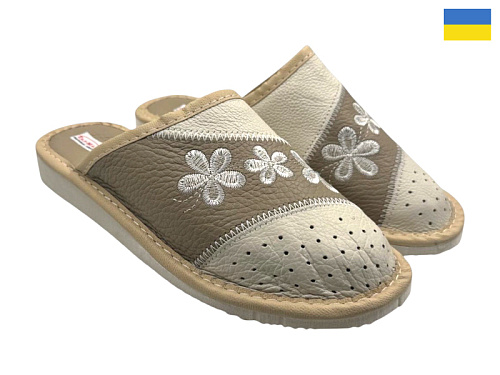 Тапочки Rai Shoes Капці 5 св.бежевий в магазине Фонтан Обуви