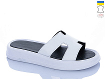 Шлепанцы Garti 15 білий шк. в магазине Фонтан Обуви