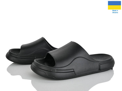 Шлепанцы Rai Shoes E240 чорний в магазине Фонтан Обуви