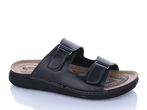 Шлепанцы Oskar 01-23 чорний в магазине Фонтан Обуви