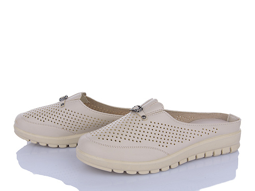 Шлепанцы Baolikang 002-3 beige в магазине Фонтан Обуви