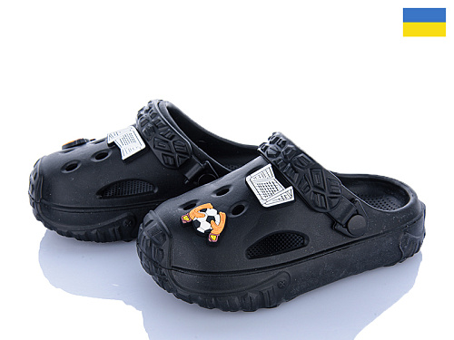 Кроксы Golden Lion 1300 чорний в магазине Фонтан Обуви