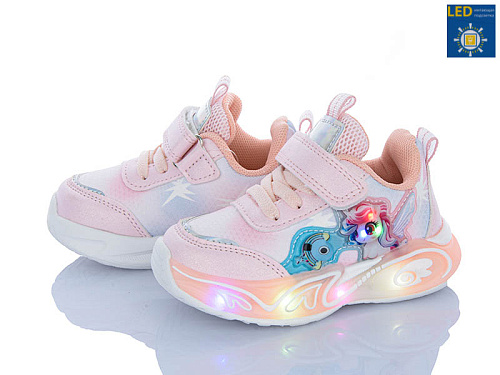 Кроссовки Apawwa LA1175-2 pink LED в магазине Фонтан Обуви