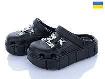 Кроксы Roks 152-224 чорний в магазине Фонтан Обуви