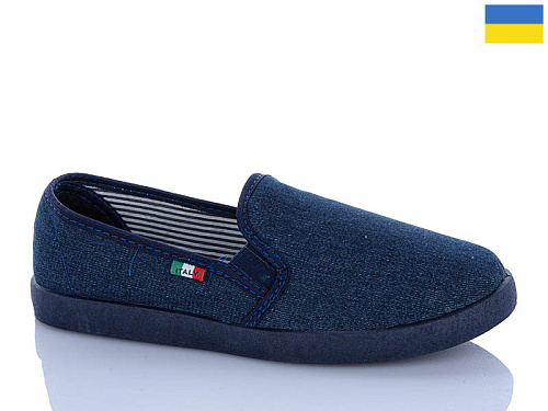 Слипоны Dago Джинс M300-14 синій в магазине Фонтан Обуви