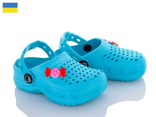 Кроксы Tc TC крокси бірюзовий (20-27) в магазине Фонтан Обуви