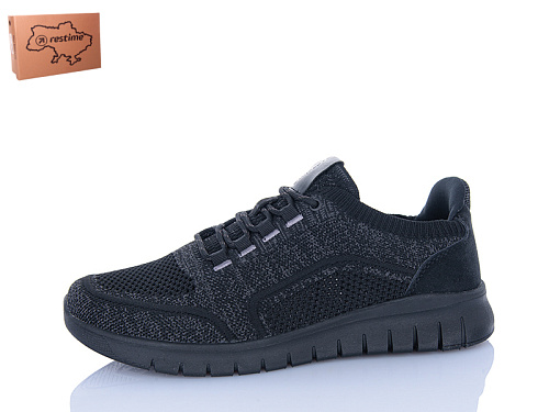 Кроссовки Restime AML26714 black в магазине Фонтан Обуви