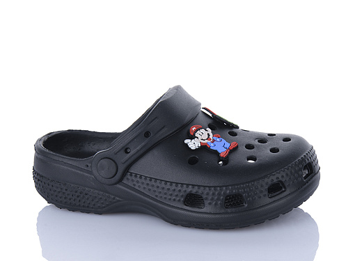 Кроксы Stt 26 чорний (25-30) в магазине Фонтан Обуви