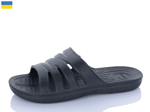 Шлепанцы Успіх Cross SV013 чорний в магазине Фонтан Обуви