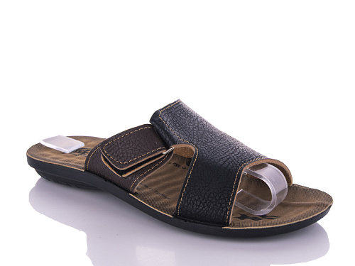 Шлепанцы Gurkem 5321 black-brown в магазине Фонтан Обуви