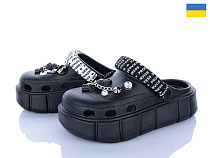 Кроксы Roks 152-2-4 чорний в магазине Фонтан Обуви