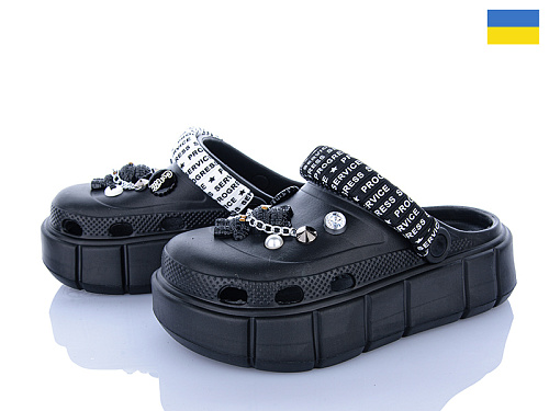 Кроксы Roks 152-2-4 чорний в магазине Фонтан Обуви