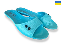Шлепанцы Rai Shoes 14-107 бірюзовий в магазине Фонтан Обуви