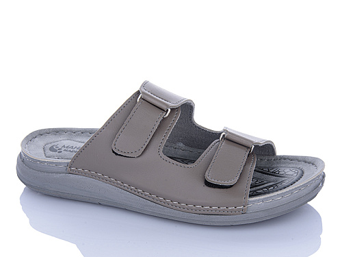Шлепанцы Oskar 01-23 сірий в магазине Фонтан Обуви