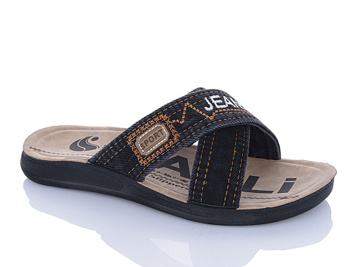 Шлепанцы Oskar 008 чорний в магазине Фонтан Обуви