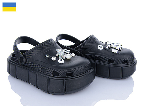 Кроксы Roks Progress 152-6 чорний в магазине Фонтан Обуви