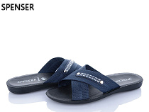 Шлепанцы Spencer 0301 синій в магазине Фонтан Обуви