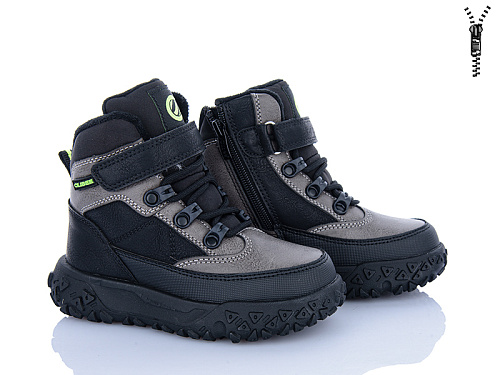 Ботинки Clibee-Shosho HB817-2 grey-black в магазине Фонтан Обуви