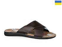 Шлепанцы Gurkem MK2026-2402 коричневий в магазине Фонтан Обуви