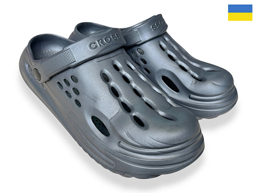 Кроксы Rai Shoes 026 сірий в магазине Фонтан Обуви