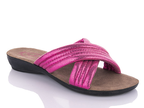 Шлепанцы Gurkem W26-7153 fuchsia в магазине Фонтан Обуви