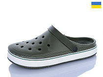 Кроксы M&L Alex13 B16 хакі в магазине Фонтан Обуви